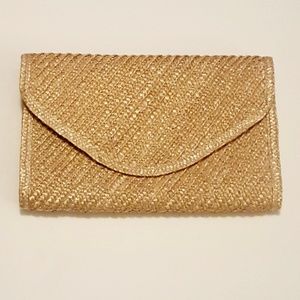 Vintage | Oversized Straw Clutch Handbag